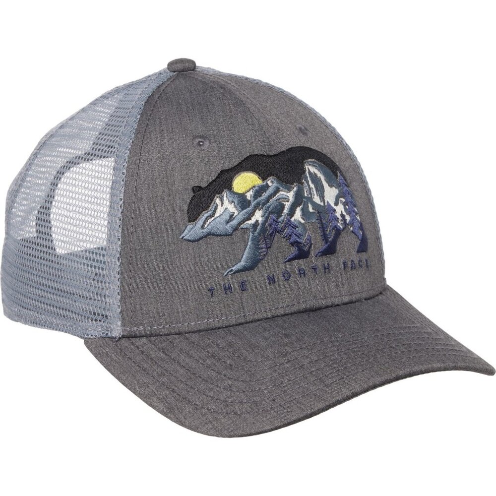 The North Face Embroidered Trucker Hat Grey NWT - Unisex